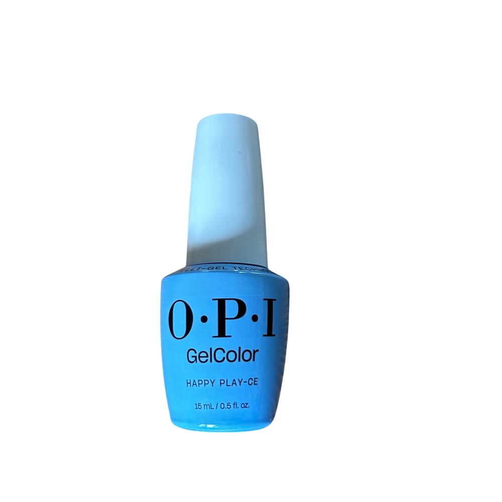 OPI GelColor Happy Play-ce Blue Soak Off Semi Permanent Nail Polish Sealed